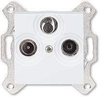 Розетка TV+R+SAT Оконечная без рамки ABB EPJ Levit 1-м. белый картинка